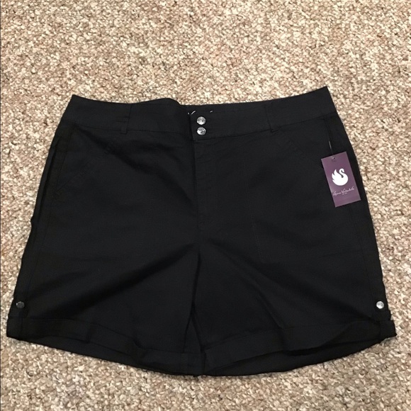 Gloria Vanderbilt Shorts Black Size 14 - Picture 4 of 7